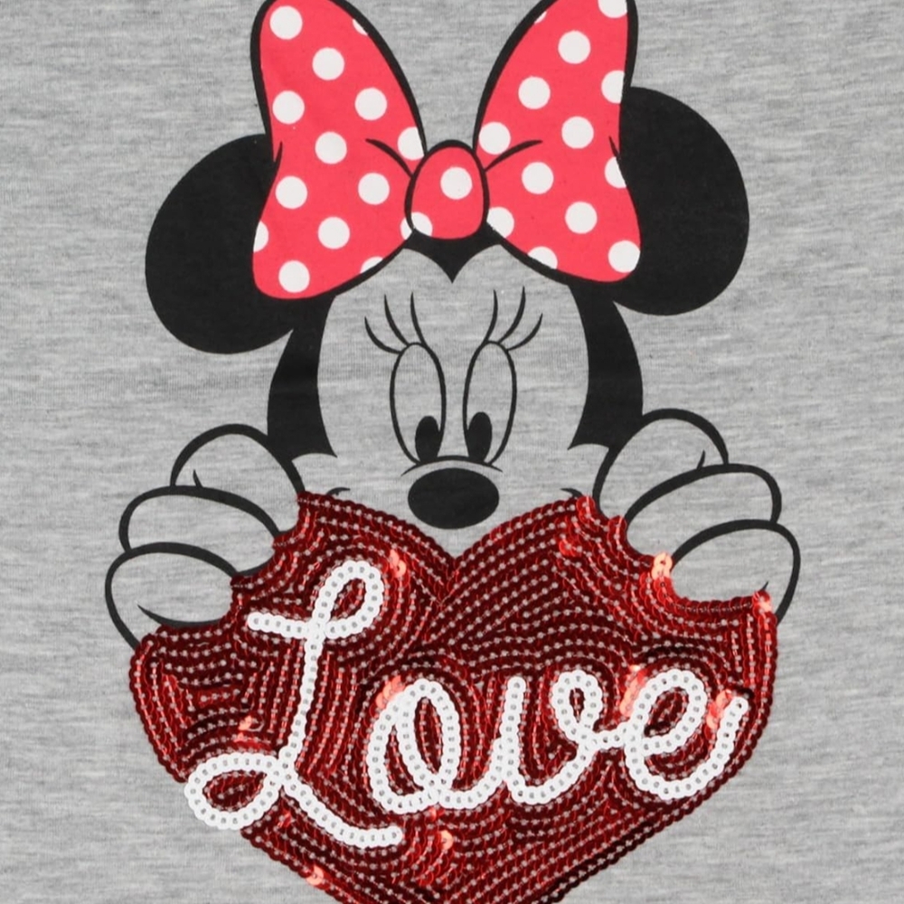 2 Matching Outfits: Minnie Mse Love Graphic Tee With Red White Polka Dot Tutus